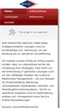 Mobile Screenshot of ams-gmbh.com